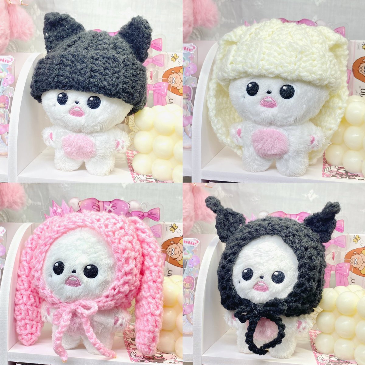 mymelorei_'s tweet photo. ✩ interest check  🧺

10cm doll beanies 🪷
ꔛ  150-200 php 

  pre-order . . 💭
    ⟢ 7-14 days prod ‹𝟹

⌗ wts lfb crochet hats my melody kuromi bunny cat https://t.co/NFdk6m8u8E
