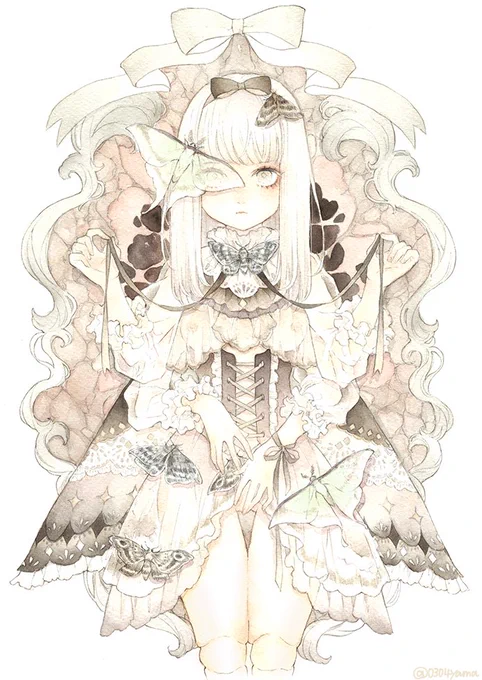 #アナログ絵で魅せてみよ#透明水彩  