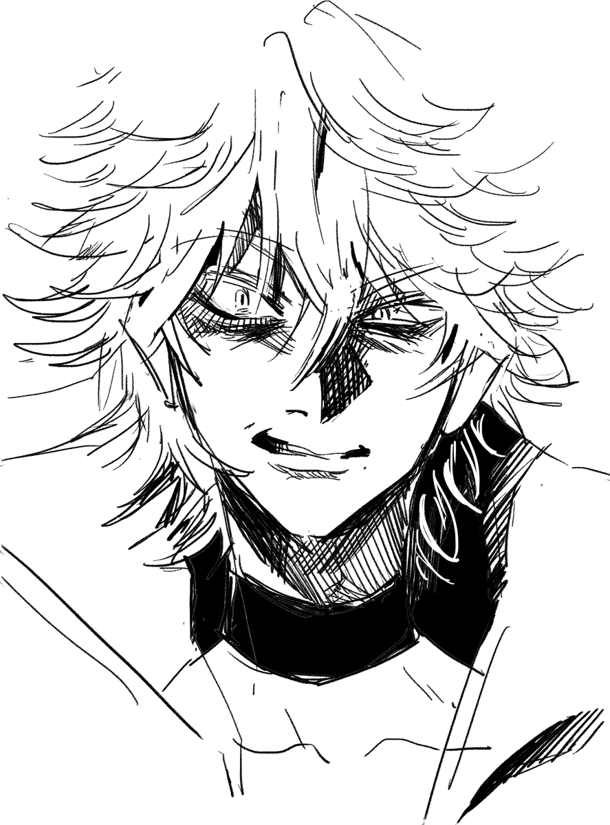 아사쿠라랑 좌우반전같은 표정으로 그려서 같이 올리고 싶었는데 둘이 텐션 넘 다르게 그려져서 같이 못 올리겠음