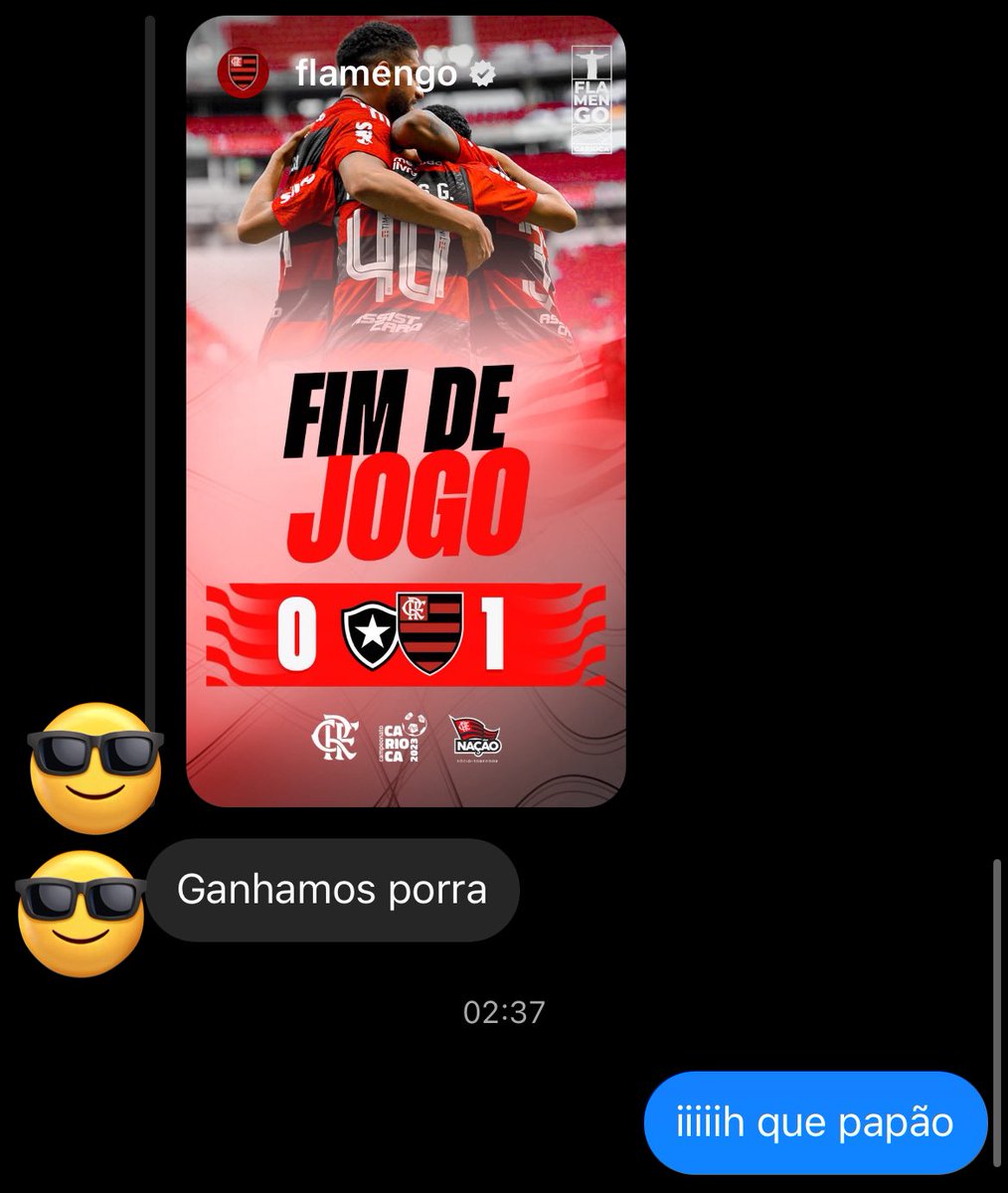 Ó os cara na minha DM