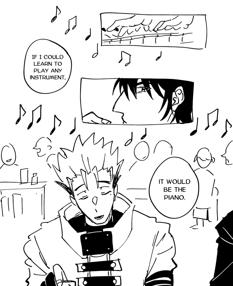 GOOMYLOID's tweet photo. quick messy comic about music (1/2) #trigun #vashwood https://t.co/56L0VbnoYo