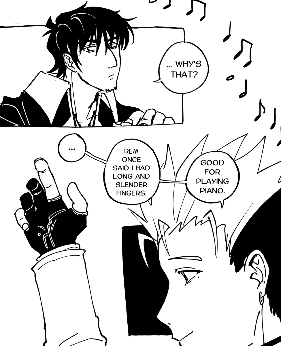 GOOMYLOID's tweet photo. quick messy comic about music (1/2) #trigun #vashwood https://t.co/56L0VbnoYo