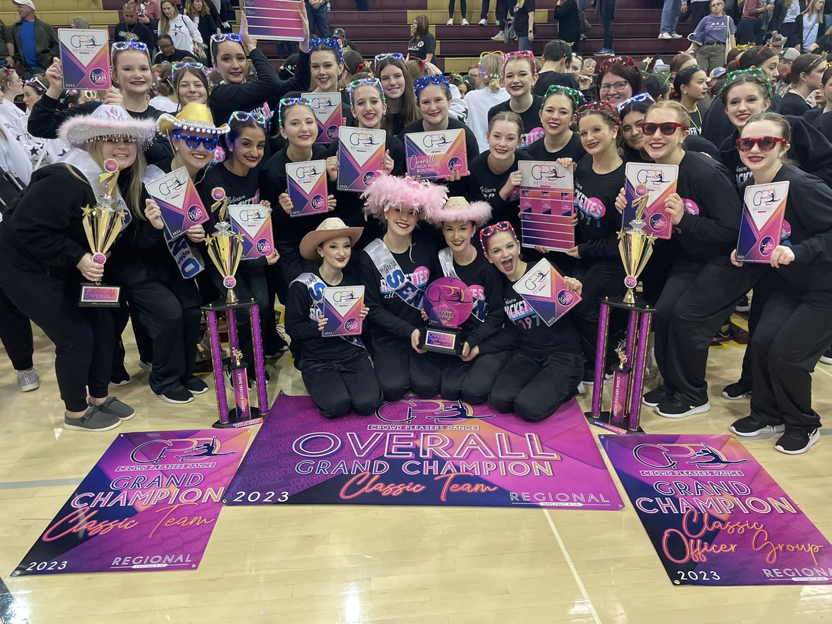 RRockettes's tweet photo. Congratulations Rockettes on your last contest of the season! This team works so hard each day to improve &amp; it all showed on the floor today!

Overall Grand Champion Classic Team
Division Grand Champion Team
1st Runner-Up Overall Officers
Division Grand Champion Officers https://t.co/VkX8mmr1df