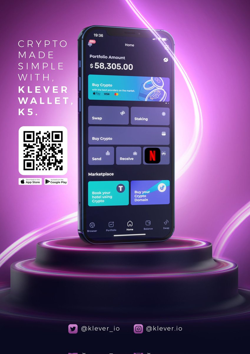 El_Protta's tweet image. Hey @netflix I would like to enjoy your catalog with my family and pay with my #Klever coins, would it be possible?

or better yet, pay from my klever wallet K5.

#blockchain #AdoptionIsComing #Web3