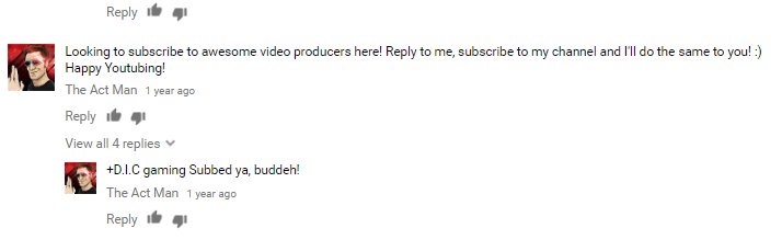 TheActMan_YT's tweet photo. If you've ever thought of making YouTube videos or creating content but don't think you'll succeed, even I was posting comments on sub 4 sub videos.

Not sure people even know what that is anymore. You can do anything you put your mind to, man. https://t.co/UEqaeSnXFY