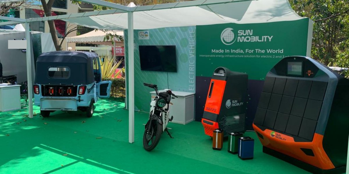 Building a sustainable future for all has always been the core value for SUN Mobility, and we truly enjoy contributing to government initiatives for clean energy upliftment! Here’s a glimpse of our solutions at the @g20org #OneEarthOneFamilyOneFuture