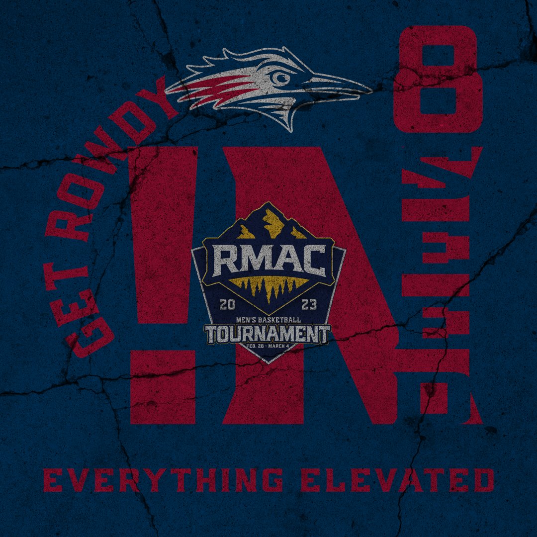 RMAC_SPORTS's tweet image. And rounding out the field are the fleet-footed Roadrunners as the No. 8⃣ seed! Rowdy Riot is in the building.

#GetRowdy | #EverythingElevated