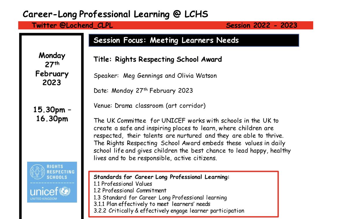 Lochend Community High School CLPL tweet media