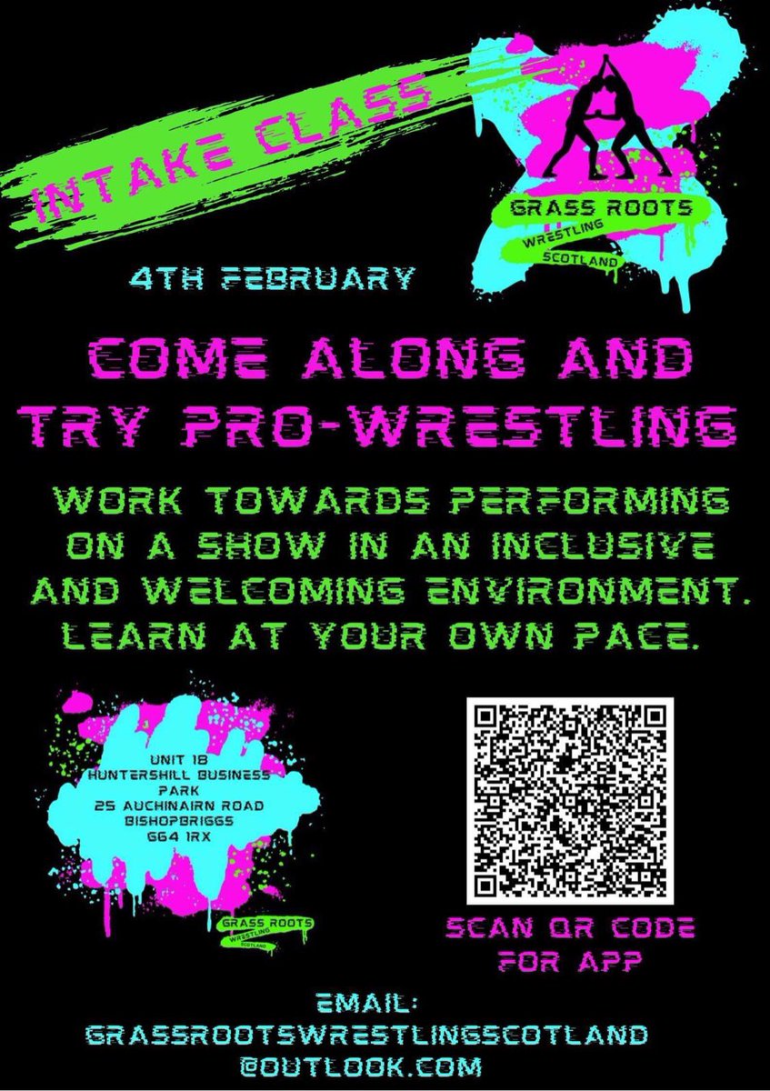 workingmc2021's tweet image. Every wanted to try professional wrestling.
Register for next intake class below 
👉🏻Saturday 4th march 
👉🏻 11am - 1pm 
👉🏻4 week block 
👉🏻£40
eu.jotform.com/app/2223337795…