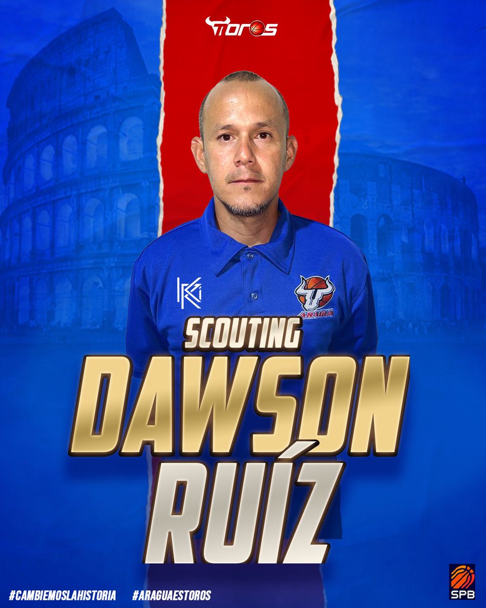 Gladiadorestbbc's tweet photo. @Oficialtorosbbc sigue apostando al talento aragüeño!! 🤩🔥 🏀

🇻🇪 Nuestro entrenador Dawson Ruiz será por segunda temporada consecutiva Jefe de Scouting para la temporada 2023 de la @spbven. https://t.co/MxP7knkAlM