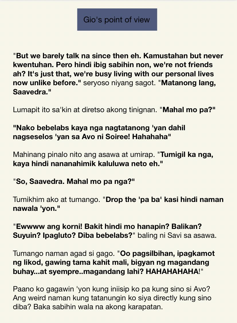 Sabb/Ysa¹⁴³ on Twitter: "Sana mameet ni Gio si Avo kahit sa langitð¥¹