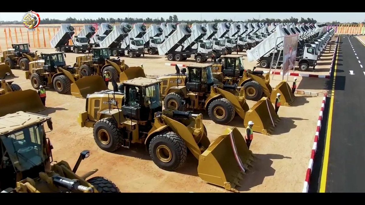 Mahmoud Gamal on Twitter "Egyptian Army Engineering Authority displayed 540 new earthmoving