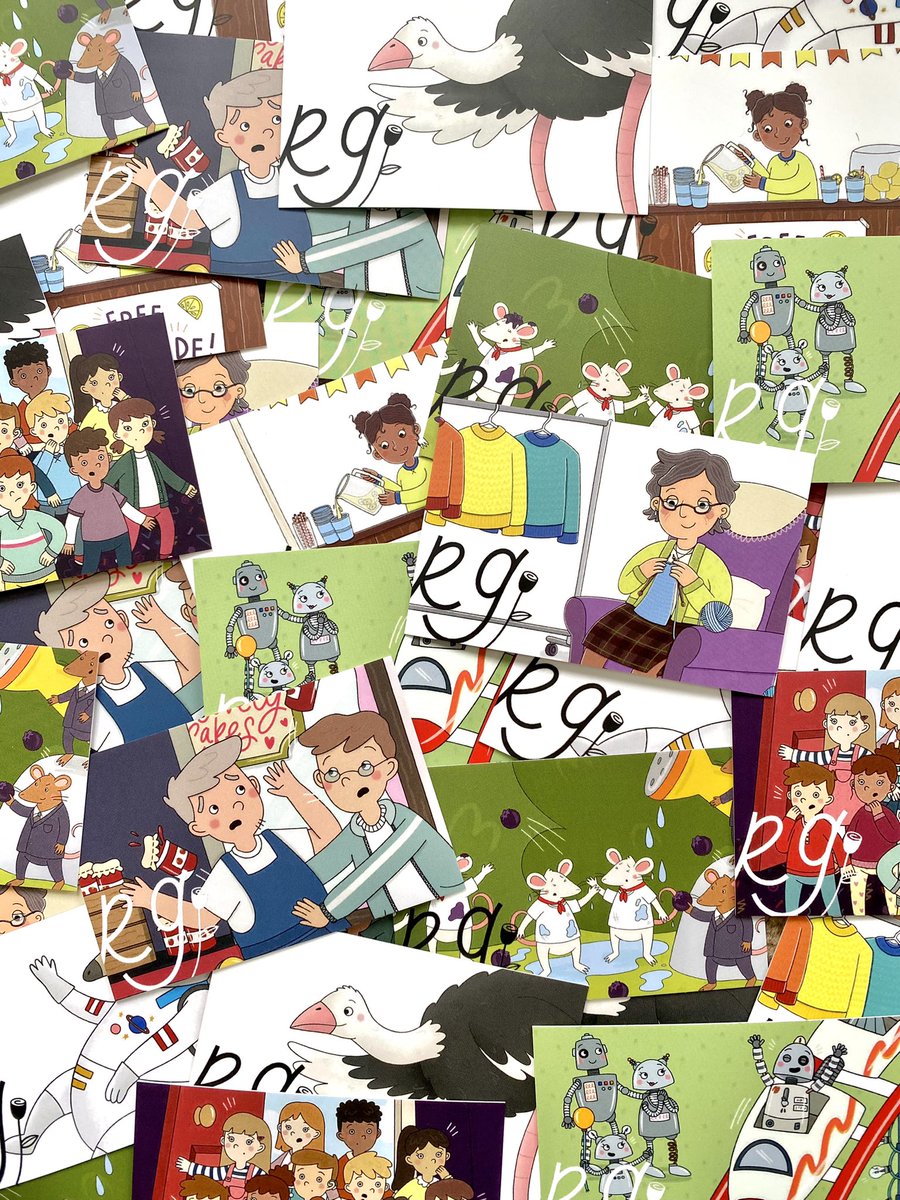 Happy Sunday! This time next week I will be in sunny (hopefully!) Bologna 🇮🇹🌞 I’ll be taking tonnes of these cute promo cards with me - which one would you choose? ☺️ #bcbf23 #Illustrator #illustration #kidlitart