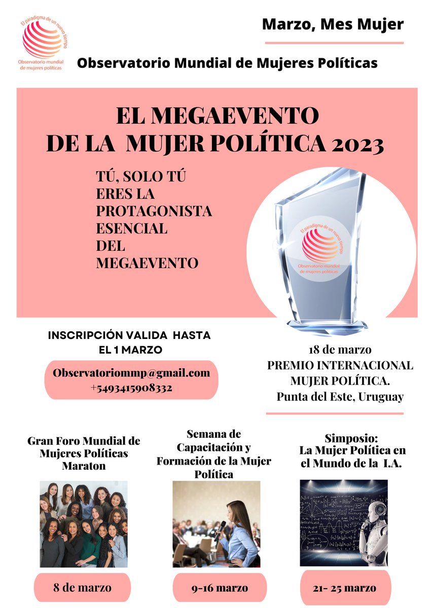 La única protagonista: La Mujer política