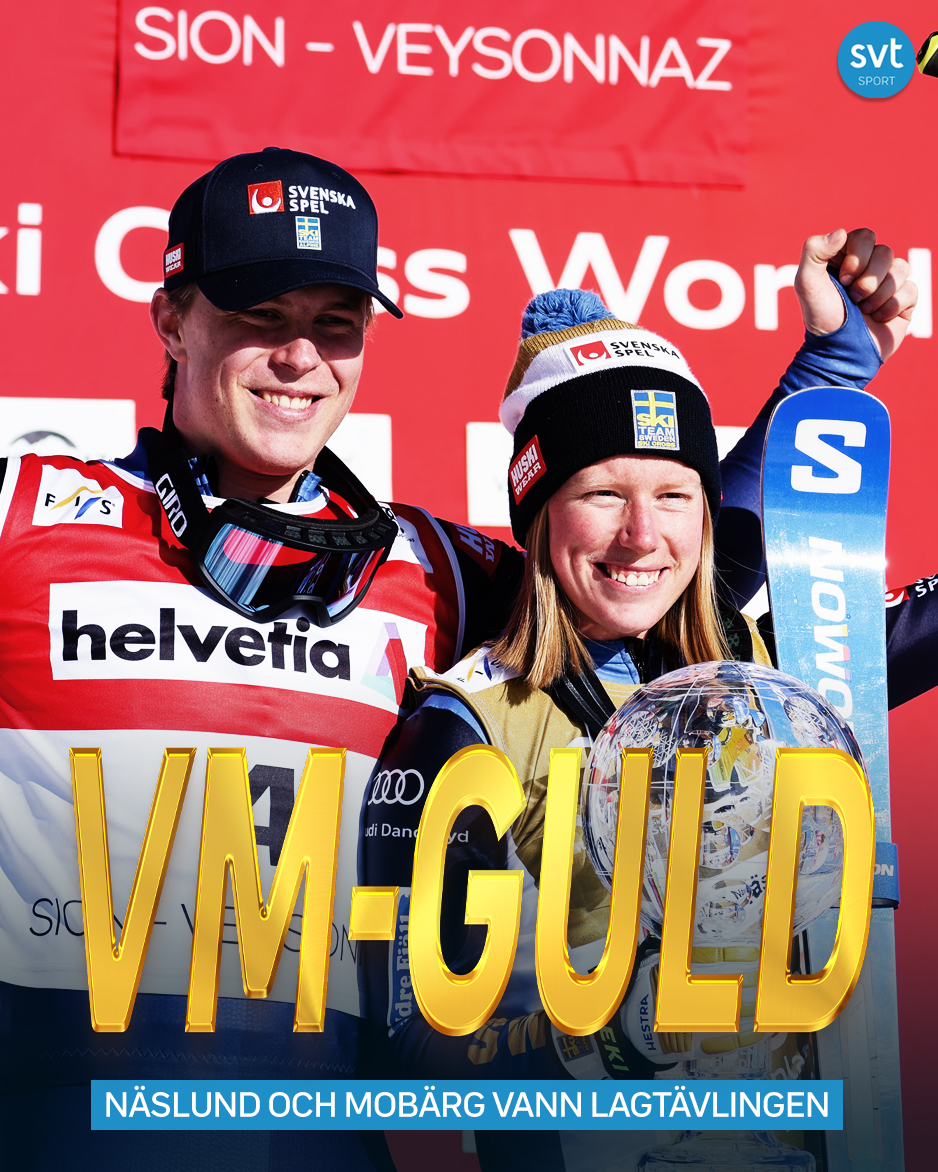 Nytt VM-guld till Sandra Näslund – vann lagtävlingen med David Mobärg 🏆🇸🇪 #skicross
svt.se/sport/skicross…