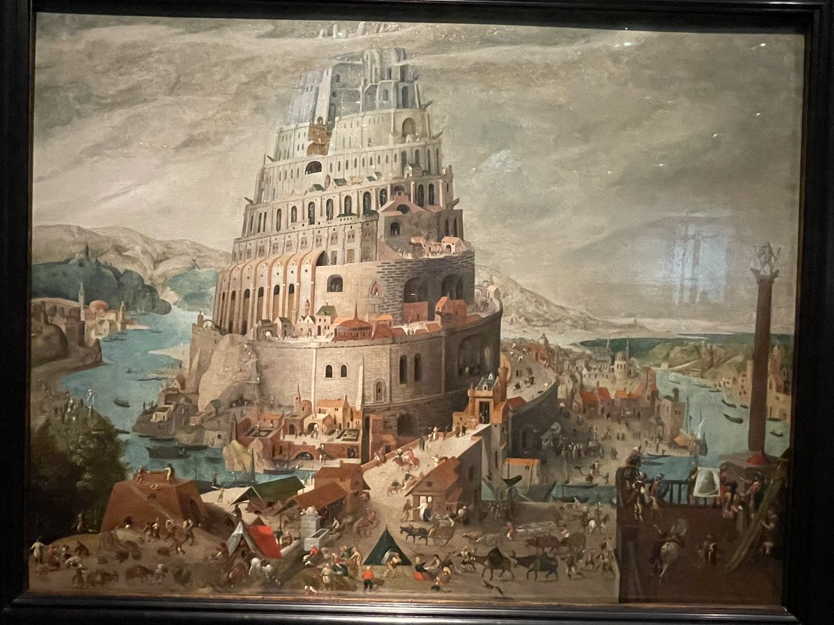 mageed's tweet image. I just came across this beautiful piece for the Tower of Babel @LouvreAbuDhabi. Next time I teach #machine_translation, this will definitely be the one in my slides. #art #museum