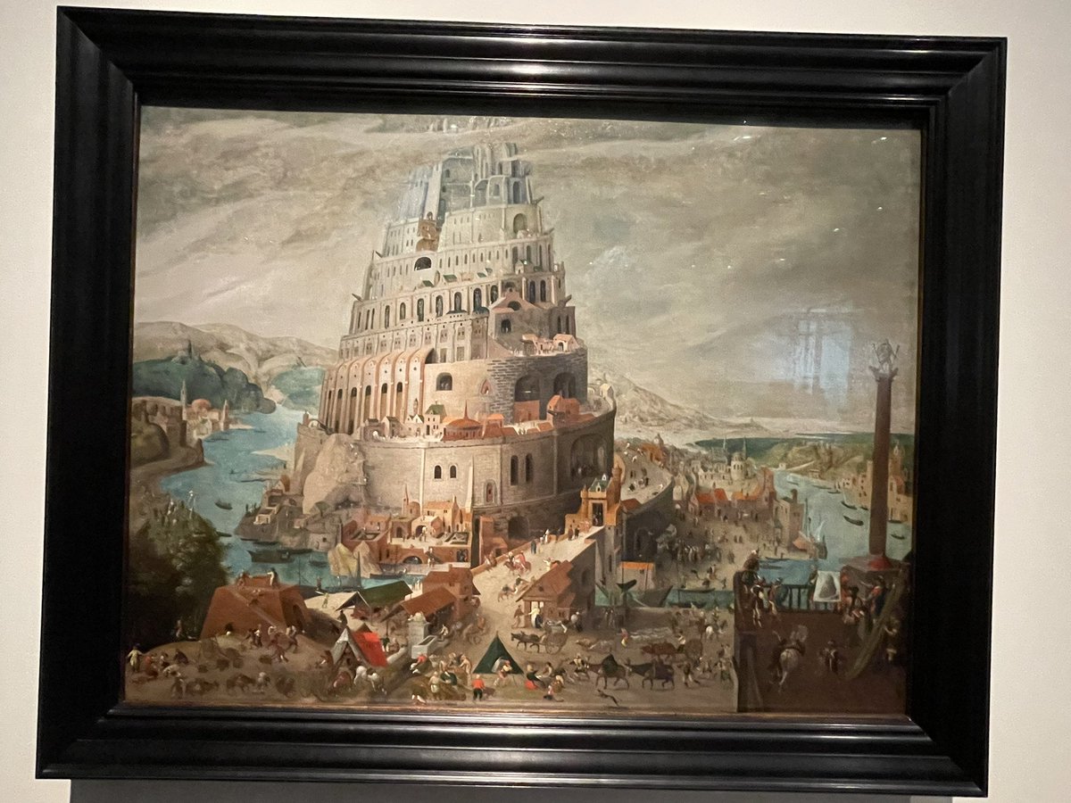 mageed's tweet image. I just came across this beautiful piece for the Tower of Babel @LouvreAbuDhabi. Next time I teach #machine_translation, this will definitely be the one in my slides. #art #museum