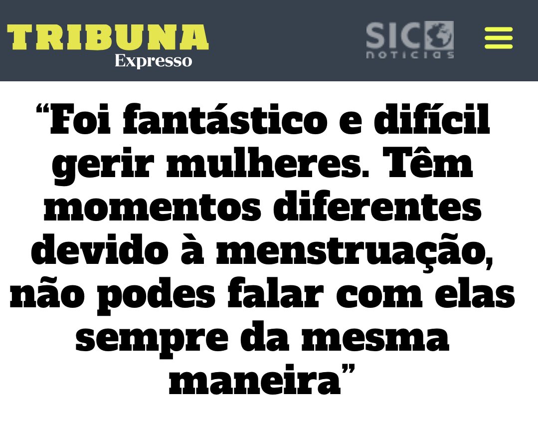 Parabéns pela coragem, porque noção não tens.