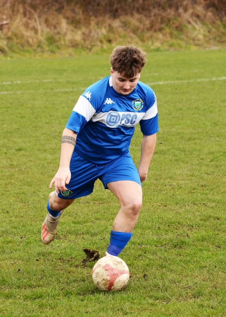 A disappointing result against a good Cefn Cribbwr side saw Ethan Taylor voted our Supporters Player of the Match for his distribution, ball winning &amp; supporting attacks in an excellent all round performance. Well done Ethan!💙