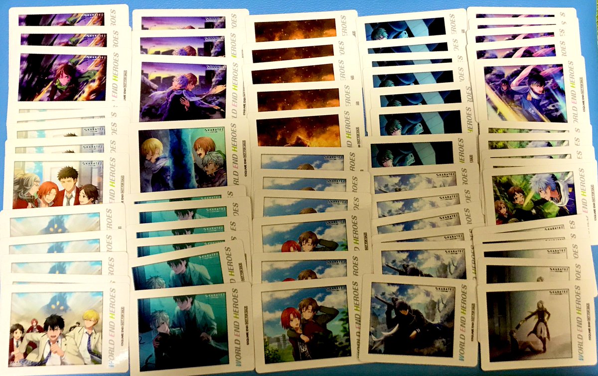 aoi1031's tweet photo. ワールドエンドヒーローズ    ワヒロ 譲渡
カラ鉄 グラッテ

【求】1枚200円＋送料

申し訳ありませんが5点以上(この下のツリーに繋げるものと含めてでも)からのお取引でお願い致します。

ゆうちょか銀行振込にて。郵送のみ。
��自ルールの押し付け等御遠慮ください。何かありましたらお気軽にどうぞ https://t.co/E1MUlbRpMZ