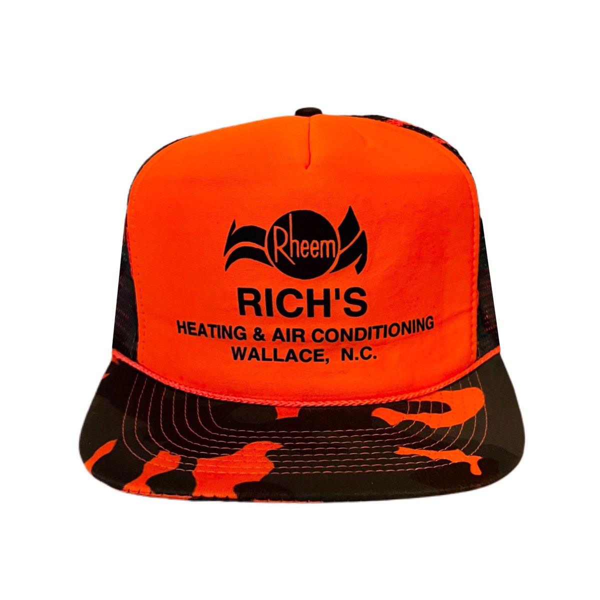 Excited to share the latest addition to my #etsy shop: Vintage Trucker Hat - Rheem Heating & Air - Orange Camo - Snapback etsy.me/3XX1r3e #orange #green #westerncowboy #vintagehat #vintagetruckerhat #truckerhat #truckerhats #camohat #camotruckerhat