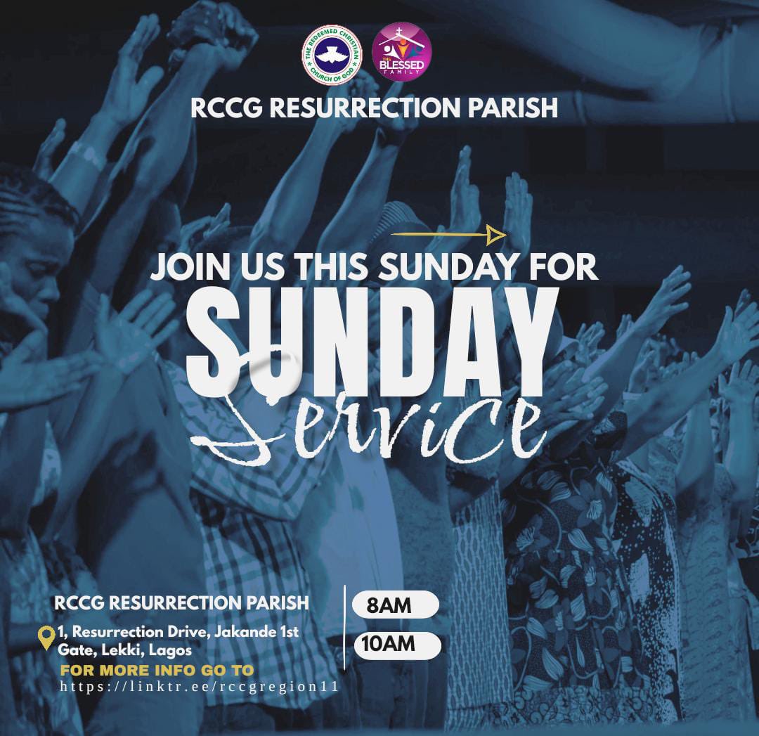 rccgresslekki's tweet photo. Today is the last Sunday in the month of double restoration.

God is set to do you good. 

Join us for service today ;

 ⏰8am and 10am. 

Don’t forget to invite someone. 

God bless you
For Online view 👇
https://t.co/mr558XuQ5C

#DoubleRestoration https://t.co/ofrTFty5vA