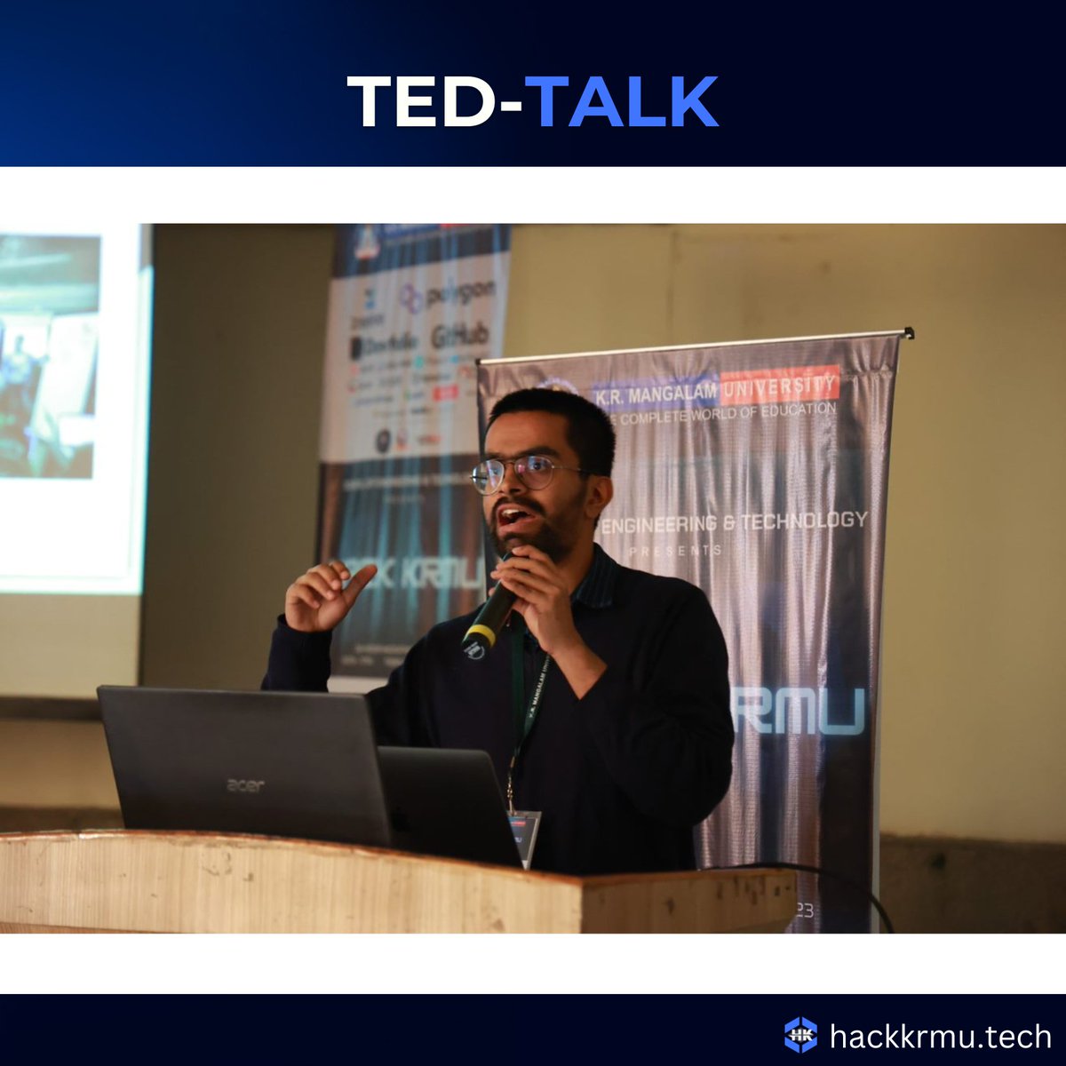 HackKrmu's tweet photo. Powerful insights and inspiration from Shivay Lamba's TED talk on Innovation and Creativity at #hackkrmu2! His words will continue to resonate and motivate us long after the hackathon has ended. Thank you for sharing your wisdom with us, @HowDevelop ! https://t.co/sjwXfsNs1G