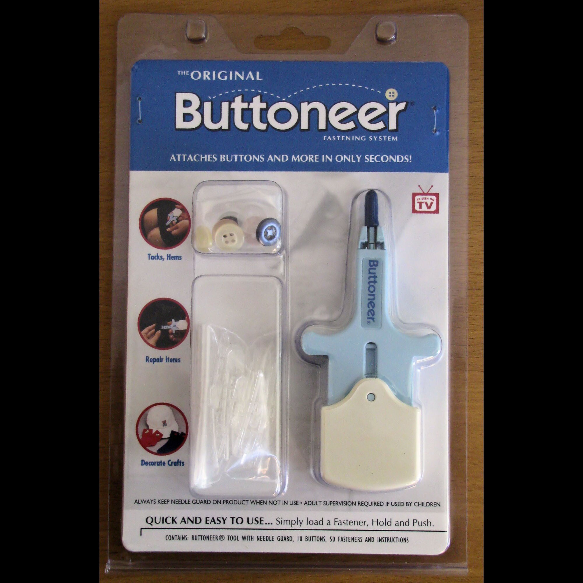 The Original Buttoneer Fastening System