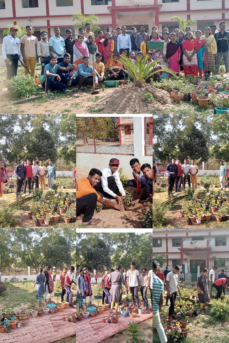 BABLUY562002's tweet photo. 26-02-2023 को शासकीय गुण्डाधुर स्नातकोत्तर महाविद्यालय कोण्डागांव के राष्ट्रीय सेवा योजना के स्वयं सेवकों के द्वारा बोटनिकल गार्डन में पौधा रोपण का कार्यक्रम हुआ @nssajeetsinha @shashib40978297 @SamleshPotai @nssdevendra_kgn @TilakManikpuri8 @SaleenaNetam @askabir_ @NSSKONDAGAON https://t.co/dIwM9yT2ee