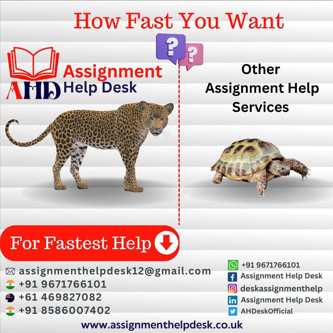 Want super fast delivery of your assignments? Get it done by Assignment Help Desk.

#assignmenthelp #meme #twitterhelp #fasthelp #studentshelp #assignmenthelpdesk #AHDeskOfficial #ukassignment #assignmentaustralia #followusforhelp