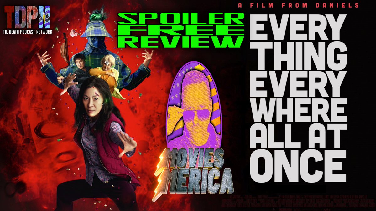New @MoviesMerica Review Up!! 

Everything Everywhere All At Once SPOILER FREE REVIEW | Movies Merica 

#EverythingEverywhereAllAtOnce #MovieReview #MichelleYeoh #JamieLeeCurtis #JennySlate #DanKwan #DanielScheinert #TilDeathPodcastNetwork #MoviesMerica 

rumble.com/v2azji8-everyt…