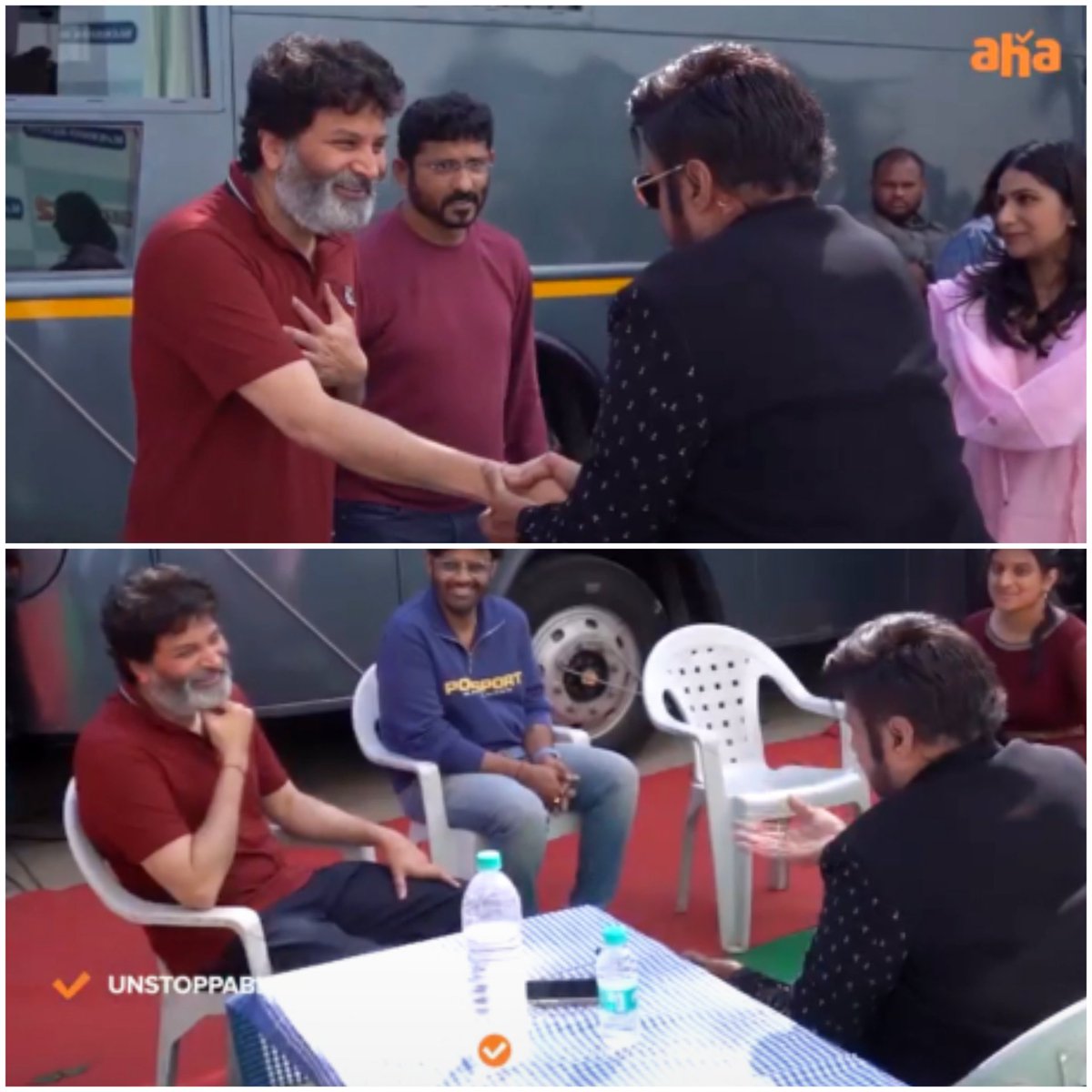 from BTS of #UnstoppableWithNBKS2 #PSPKNBK Episode 🤩 #TrivikramSrinivas