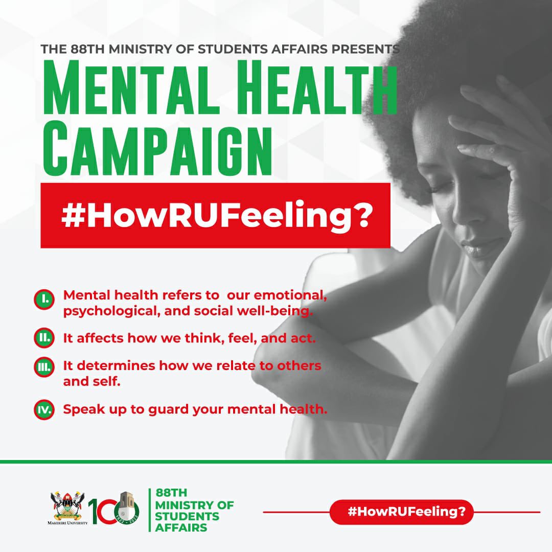 ProssyNamiremb2's tweet photo. #HowRUFeeling a mental health campaign launched mental health buddies who will be reaching out to fellow students for basic mental health  services. It was a great honor to moderate an insightful discussion 
@TheJNLC  @Makerere https://t.co/8aSBJw7zaH
