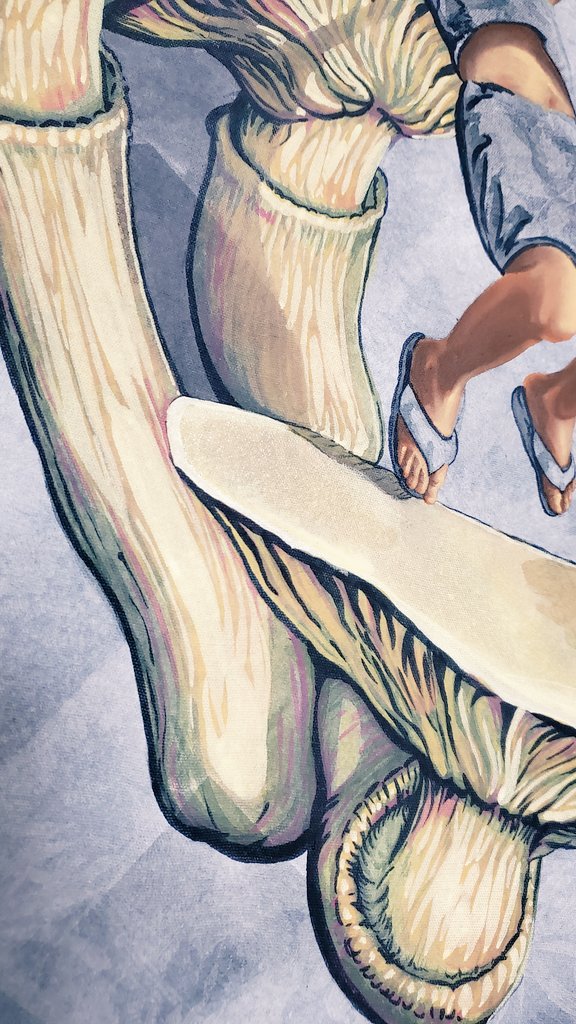 petite_pudding's tweet photo. Adding in highlights &amp; final touches 😉

#inprogress #artistsontwitter #basecolor #underpainting #paintingoftheday #絵描きさんと繋がりたい #イラスト #油絵 #茸 https://t.co/rb4KH8ADBv