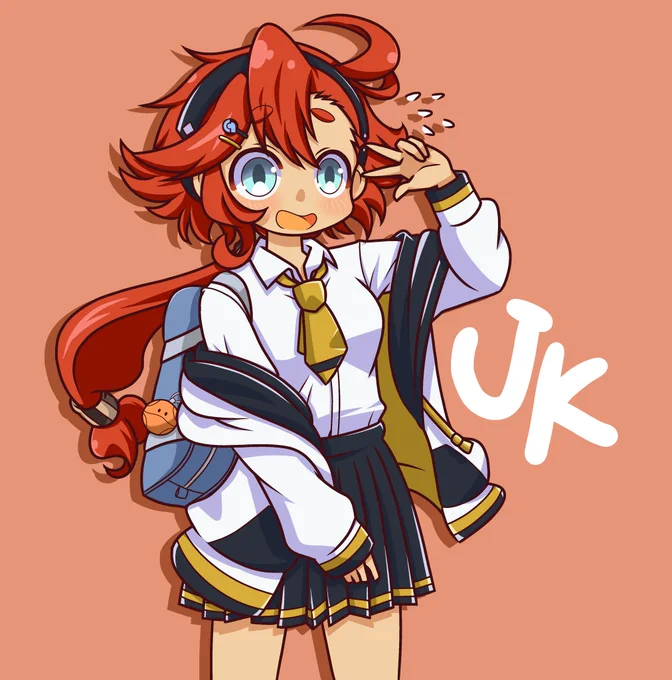 JKスレッタちゃん#水星の魔女 #お絵描き #イラスト #スレッタ・マーキュリー #絵師さんとつながりたい 