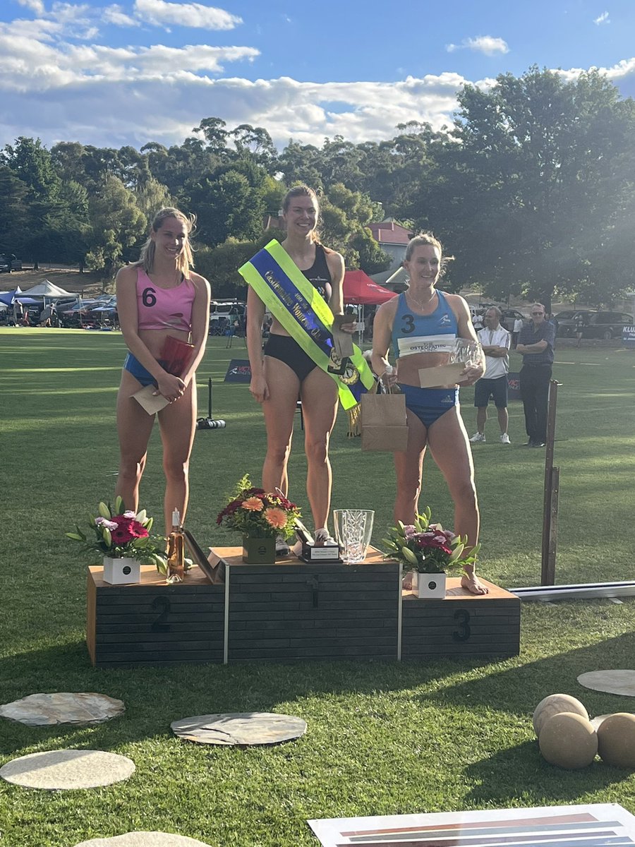 RESULTS: 400m Women’s final, won by Meg Deane. #CastlemaineGift