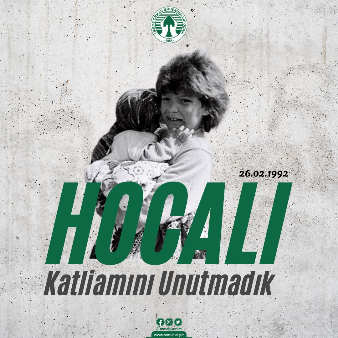 TmmobOrmuh's tweet photo. Canımız ortak, Acılarımız ortak.
31 yıl önce #Hocalı’da yaşanan soykırımdaki tüm Şehitlerimize rahmet diliyoruz.

#TekMilletİkiDevlet #HocalıSoykırımı https://t.co/mzJq4AD4kP