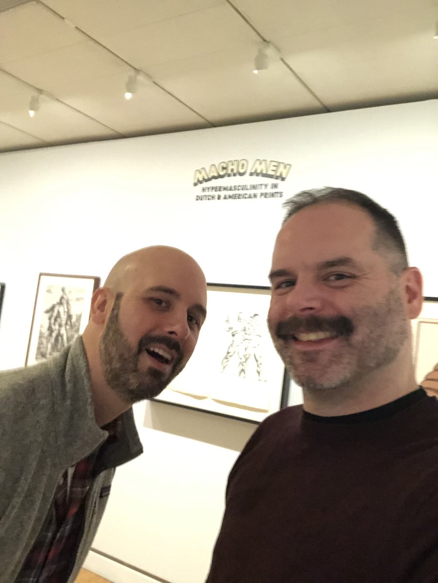 CKline12's tweet photo. Dads at the museum to see the #machomen exhibit. #philadelphiamuseumofart #frienddateday #artshow #xoxophilly https://t.co/ePWtVzkqh8