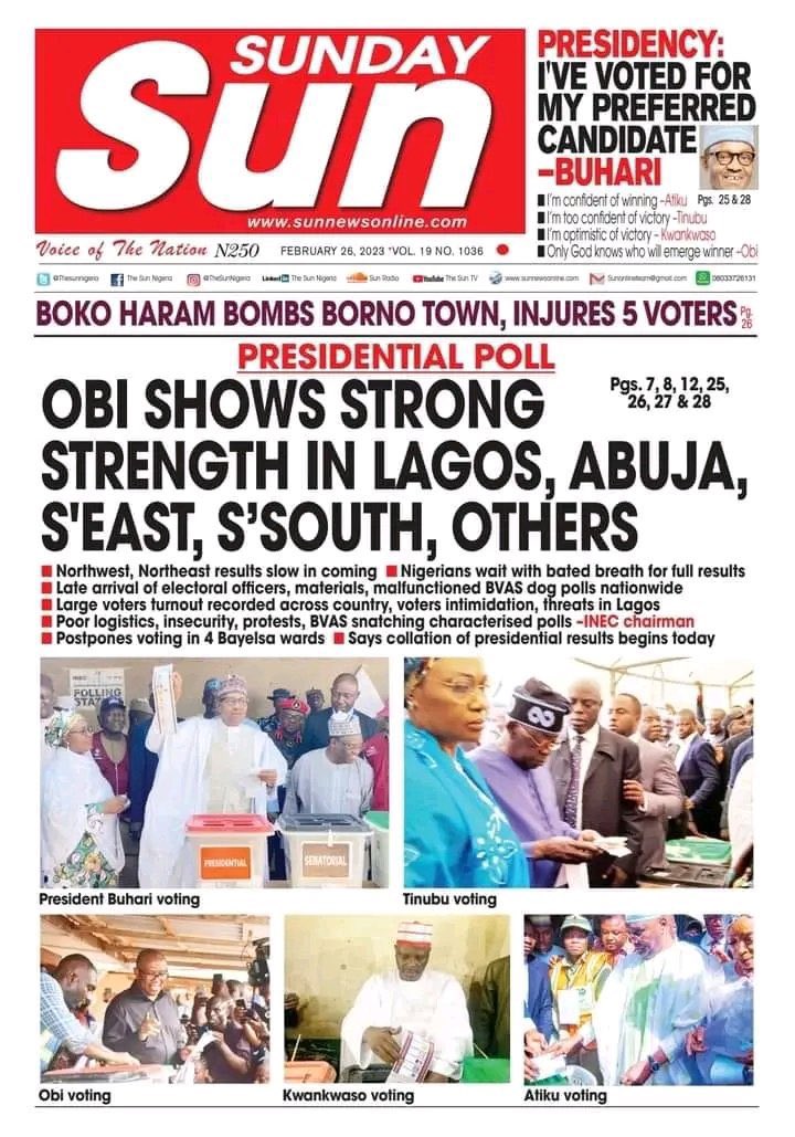 eduhandsome_'s tweet image. There is going to be a turn around in this country. The future looks brighter than this publication 👏🏾👏🏾👏🏾👏🏾 
.
.
#nigeriadecides2023 #Presidentialelection | North Central | Maiduguri Monday | #PeterObi2023