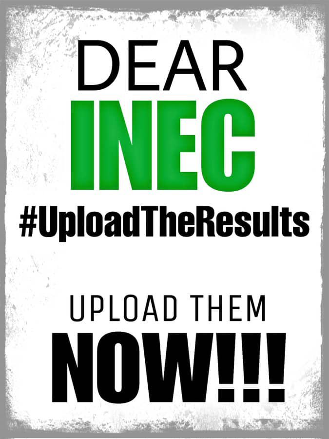 AreaFada1's tweet photo. INEC don’t burn our country, upload the true result NOW. https://t.co/preIWFmMeG