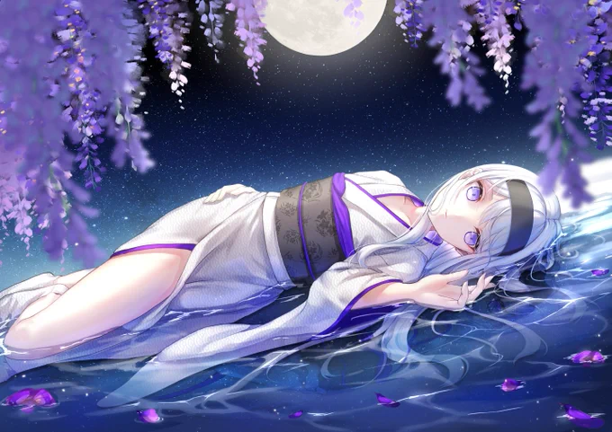 藤の花#創作 #イラスト 