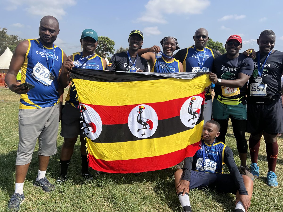 wekesa_amos's tweet photo. Over 140 ugandan runners turned up for the kili marathon

Some ugandans asked me why we dont have kenyans and Tanzanians coming for our marathons!

If we dont position ourselves as country with activities, no one cares 

Thank you team Uganda! https://t.co/zf88bbcjO8