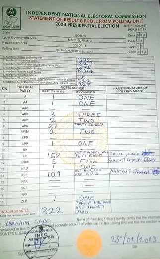 chancemediang's tweet photo. Maimalari Secondary School 1 Polling Unit, Maiduguri, Borno State. #NigerianElections2023 #2023GeneralElections https://t.co/xuxlPV0crc