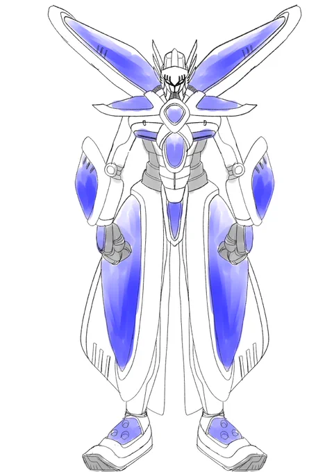 花粉症が酷くて鬱なのでロボ的なものを描いていた。 