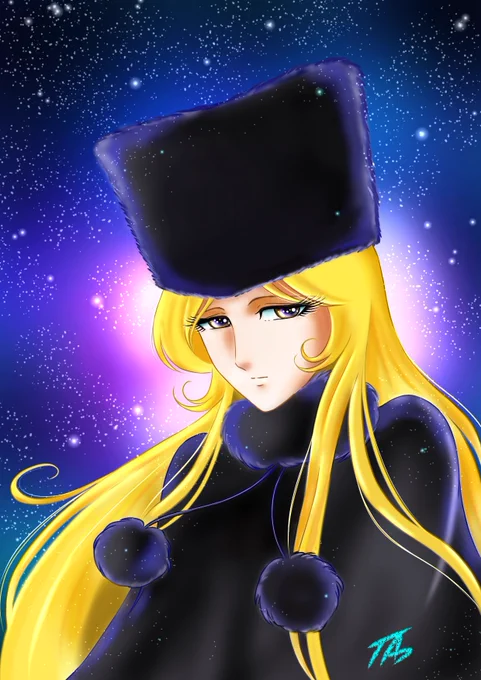 #絵かきさんと繋がりたい #イラスト 元々1年前に投稿したファンアートに少し手を加えて 2枚目の画を追悼画として上げたのですが  どうしても気に入らず 2度の修正、加筆をして再掲です。 4枚目が最終稿となります。 サラッと見流して頂けたら幸いです