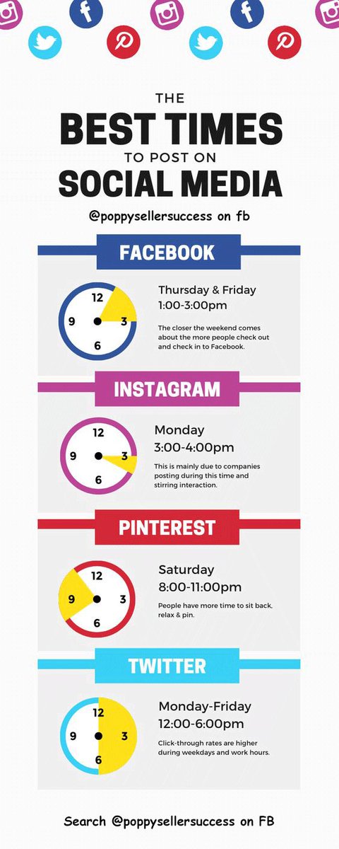 AkyaTheMarketer's tweet photo. The Best Time To Post On Social Media 🥰

#socialmediamarketing #MarketingStrategy #marketingtips #DigitalMarketing #marketinghacks https://t.co/dOzVu8wga1