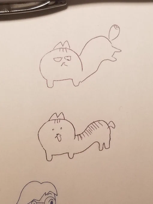 うちの身体の柔らかい猫達図 