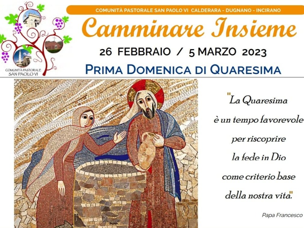 'Pregare ne vale la pena..'. Inizia così la nostra Quaresima. Disponibile sul sito della Comunità il foglio settimanale 'Camminare Insieme' con gli appuntamenti della settimana
buff.ly/3Xu1Uto
#comunitàpaolovi  
#camminareinsieme