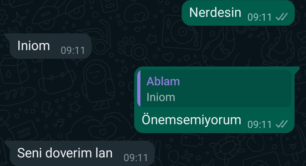 Ablamla ufak çaplı sohbet...