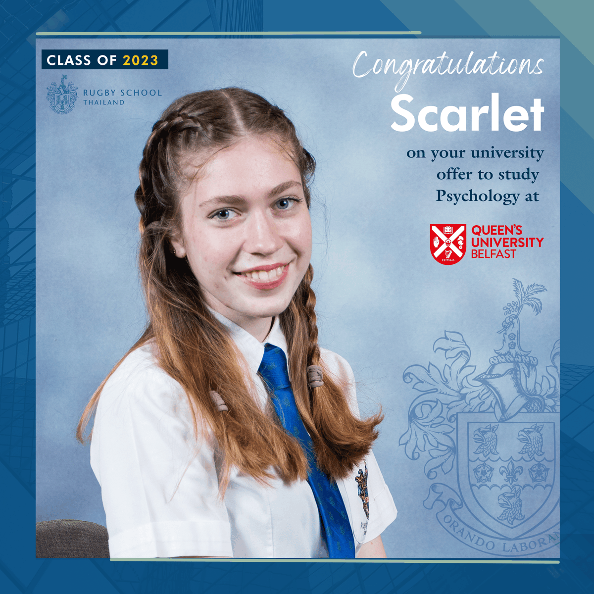 RugbyThailand's tweet photo. Rugby School Thailand | Class of 2023
#classof2023 #RSTSenior #seniorschool #sixthform #internationalschoolthailand #universitypathways #dayschool #boardingschool https://t.co/1yBJhHGSHZ